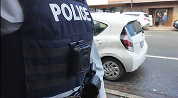 Gilet pare-balles équipé avec un caméra d’intervention