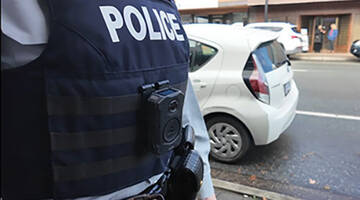 Gilet pare-balles équipé avec un caméra d’intervention